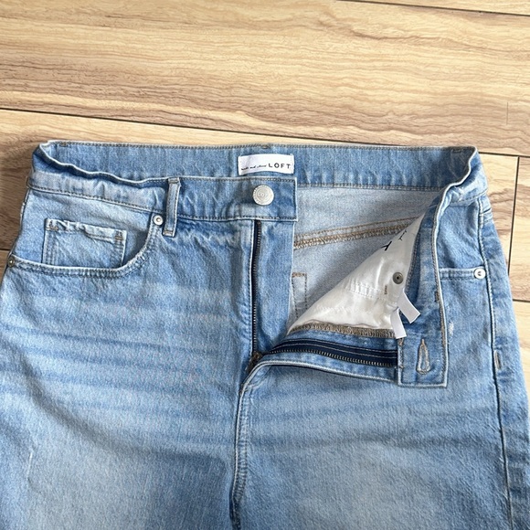 LOFT High Waist Straight Crop Jeans - Picture 5 of 6